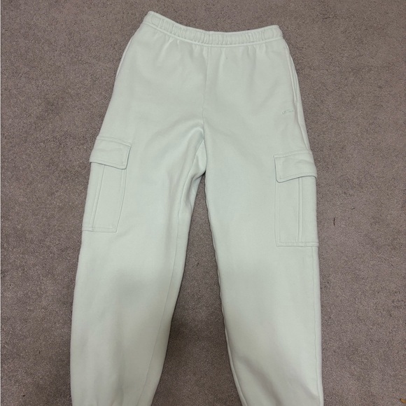 Aritzia Cargo Joggers in Soft Mint - Picture 1 of 4